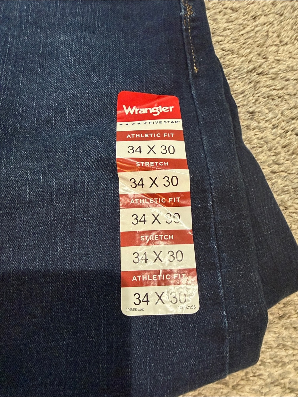 Men’s Wrangler Dark Blue Denim Jeans